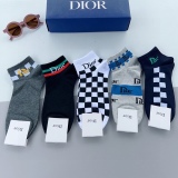Dior Luokou calf socks letter men's middle socks