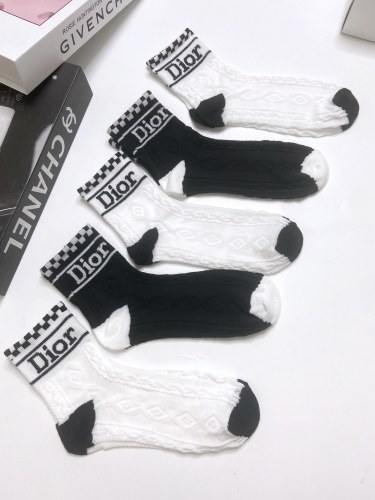 Dior classic letters cotton socks