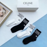 Celine Silicone letters middle socks