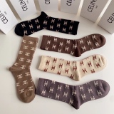 Celine classic mid -length pile socks