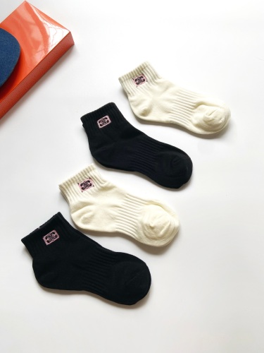 Celine classic letter logo cotton short socks