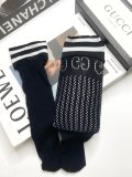 Gucci classic dual G letter logo mid -tube net socks calf socks