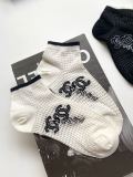 Chanel Classic Double C LOGO Cotton Cotton Air Conditioning Stockings Short Stockings