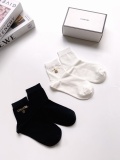 Chanel Classic Double C letter logo cotton cotton stockings