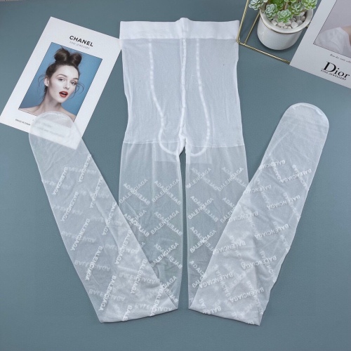 Balenciaga letters fleece implanted stockings