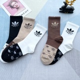 Gucci men's and women's middle socks