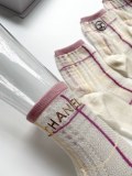 Chanel letter LOGO net eye threading glass in stockings