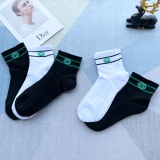 Gucci 2023 spring and summer back women's socks full name logo