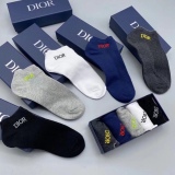 Dior short socks Luokou embroidered classic Dior letters
