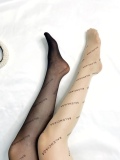 Balenciaga letters print rubber stockings