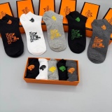 Hermès socks and socks, blooming classic carriage patterns