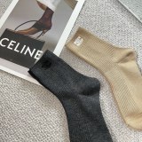 Celine embroidery letters, molcity socks