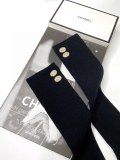 Chanel Double C LOGO Classic Letter Tale Stockings Two -knitted