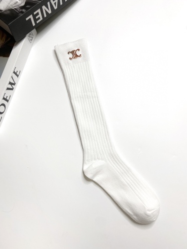 Celine Classic Arc de Triomphe Logo Cotton Cotton Men's Stockings