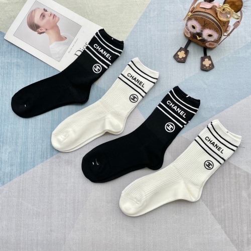 Chanel women's high -end socks