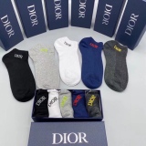 Dior short socks Luokou embroidered classic Dior letters