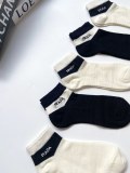 Prada letter logo classic letter socks pure cotton mesh material material