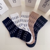 Celine long pile socks