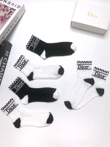 Dior classic letters cotton socks