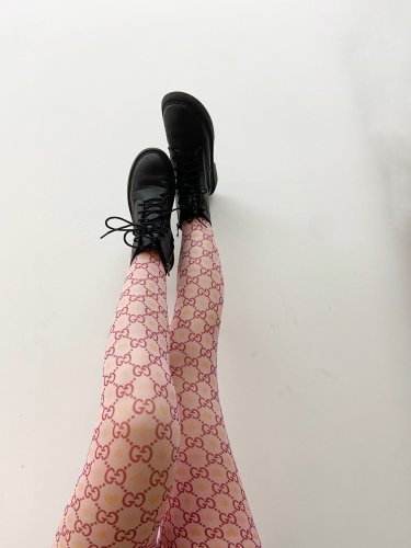 Gucci Double G letters mesh stockings