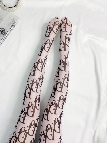 Dior letter Laohua.com yarn stockings