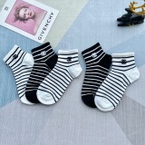 Chanel classic embroidered socks