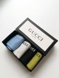 Gucci classic letter logo gold and silver silk mid -socks red