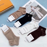 Louis Vuitton bronze hot short tube women's socks socks