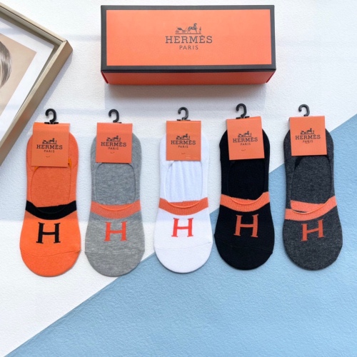 Hermès limited spring and autumn stealth ship socks