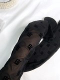 Burberry classic velvet TB letters stockings