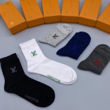 Louis Vuitton Mid -tube socks blooming LV letters