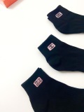 Chanel classic letter logo cotton short socks