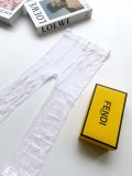 Fendi Double FLOGO letter printing rubber stockings stockings