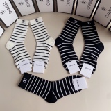 Chanel Classic Mid -length embroidery pile socks