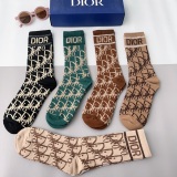 Dior letter Luokou long socks letters