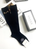 Gucci GG saddle buckle long cotton cotton high sock stockings