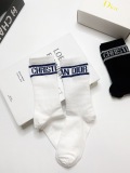 Dior classic letter logo cotton cotton stockings