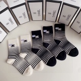 Chanel Wool Mid -length pile socks