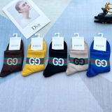 Gucci women's socks color cotton material woven