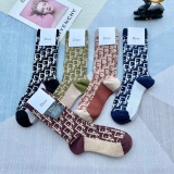 Dior 2023 Classic Mid -length pile socks
