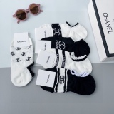 Chanel classic short boat socks