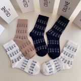 Celine long pile socks