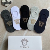 Versace classic men's invisible boat socks