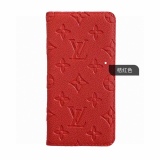 Louis vuitton lychee pattern pressing flower leather sleeve mobile phone case mobile phone case