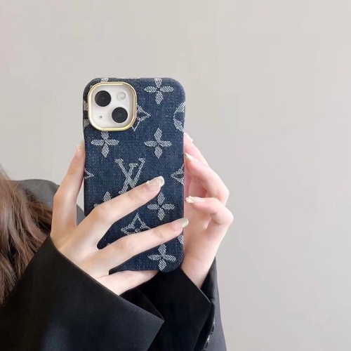 Louis Vuitton denim mobile phone case model: