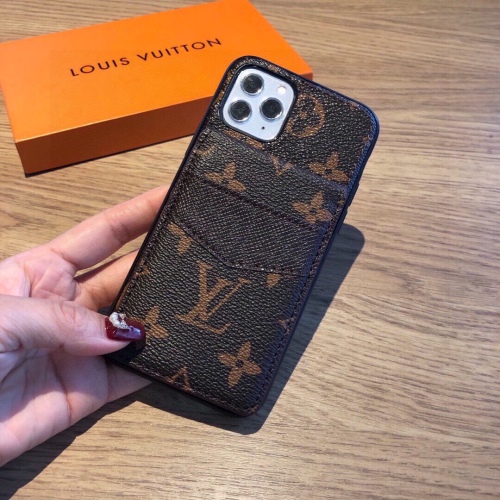 Louis Vuitton open up and down card bag mobile phone case multiple card positions full case