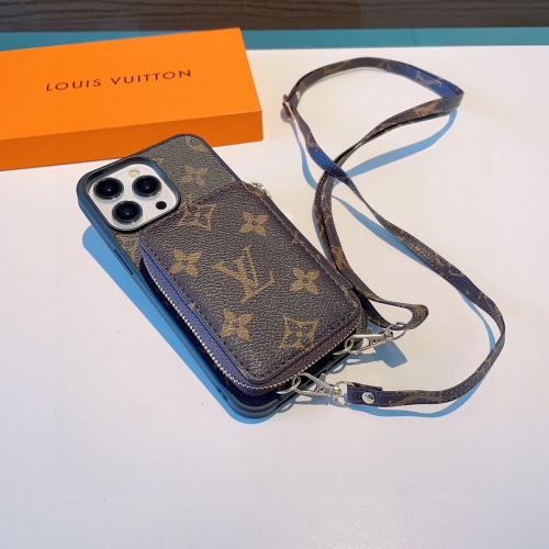 Louis Vuitton Old Flower Body Multifunctional Card Pack Mobile Phone Hold