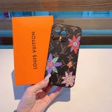 Louis Vuitton colorful flower series all -inclusive mobile phone case pressure flower shell