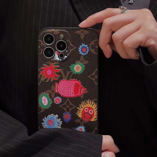 Louis Vuitton Kusama series all -inclusive mobile phone case pressing flowers mobile phone case