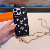 Louis Vuitton fabric embroidery mobile phone case chain chain crossbody full bag mobile phone case